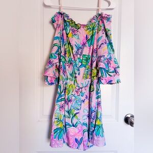 Lilly Pulitzer Calla Off-The-Shoulder Romper